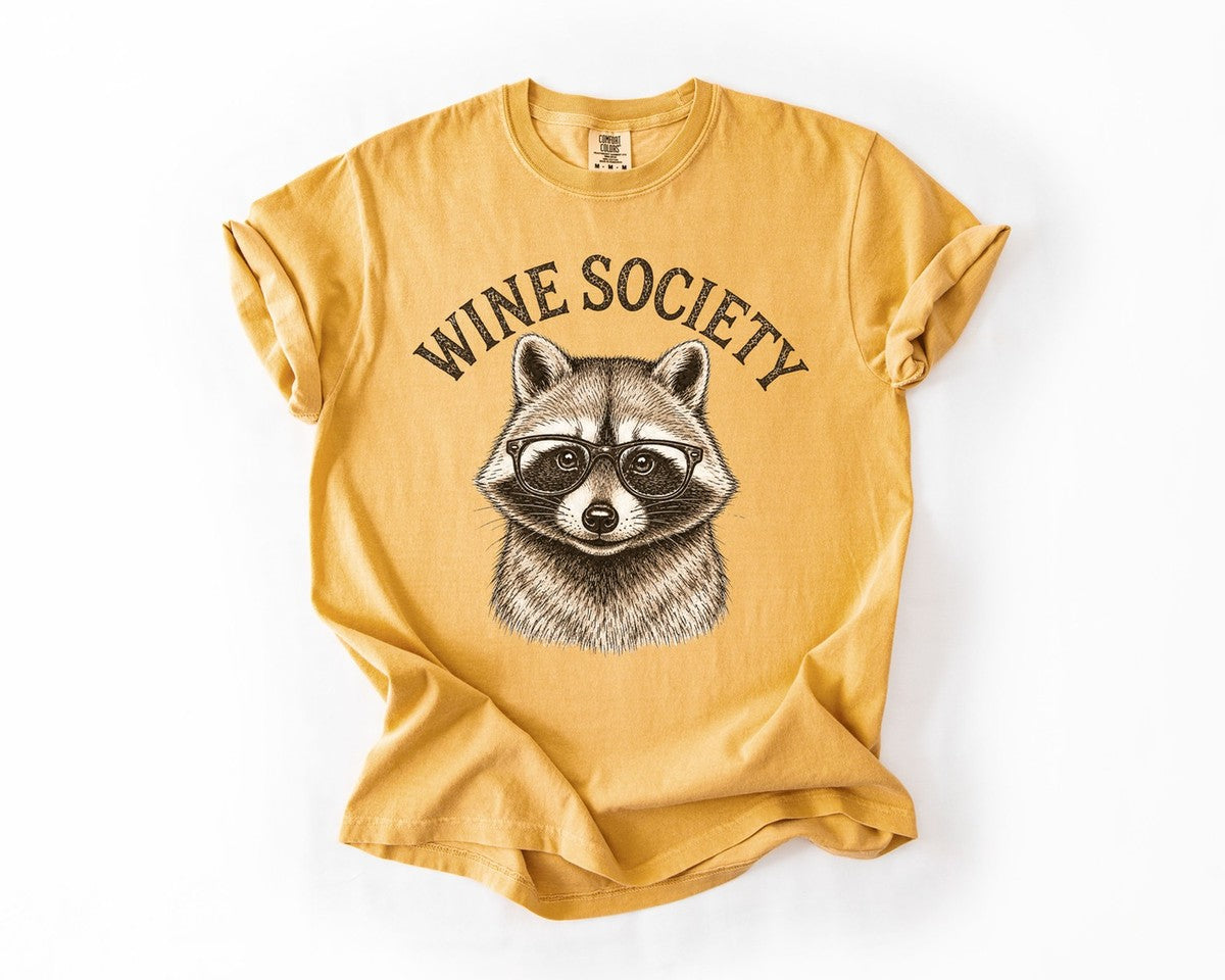 Wine Society Tee - Mustard