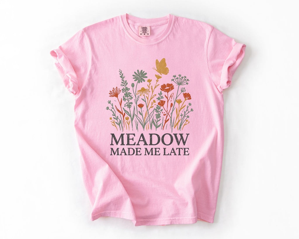 Meadow Made Me Late Tee - Blossom