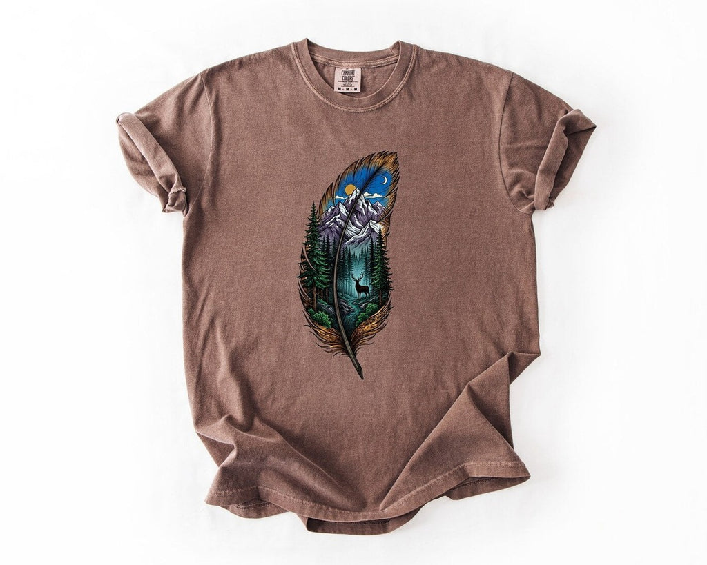 Feather Forest T-Shirt - Espresso