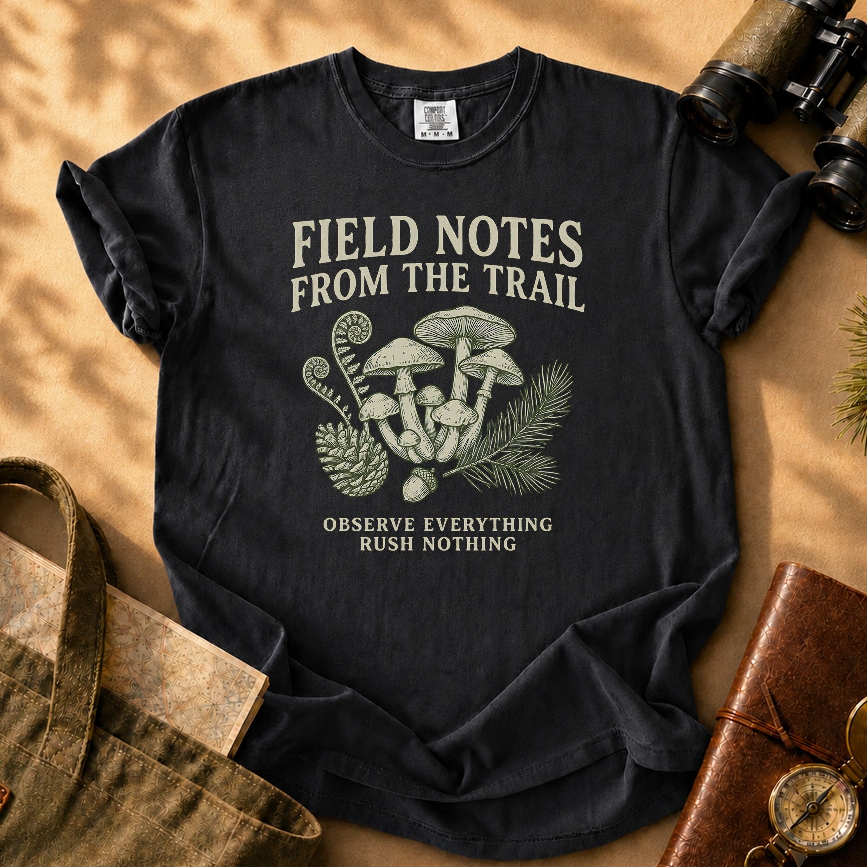 Field Notes from the Trails Tee - Black