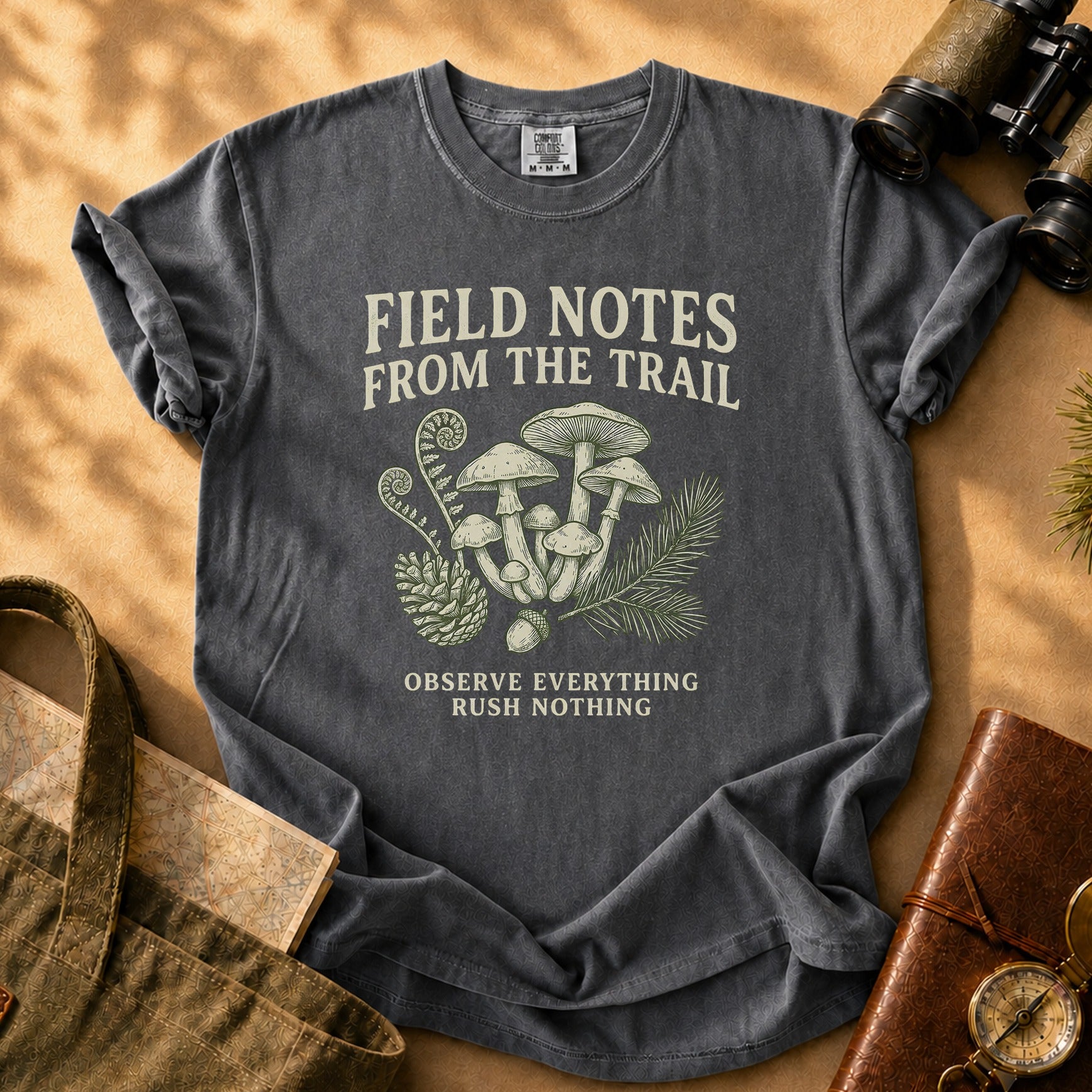Field Notes from the Trails Tee - Pepper