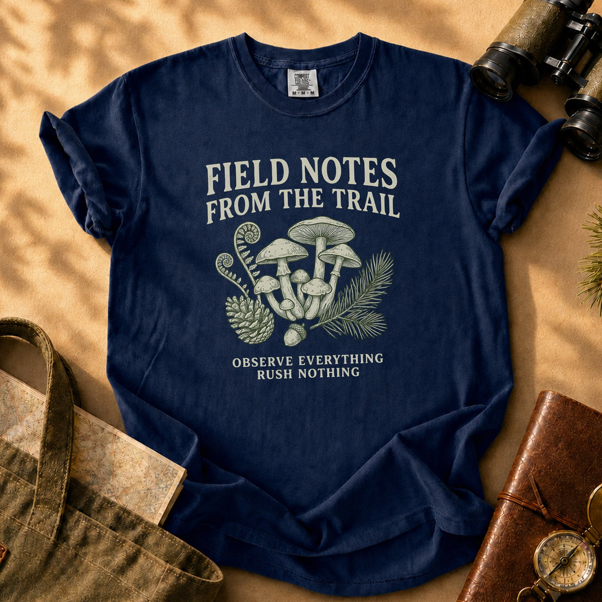 Field Notes from the Trails Tee - True Navy