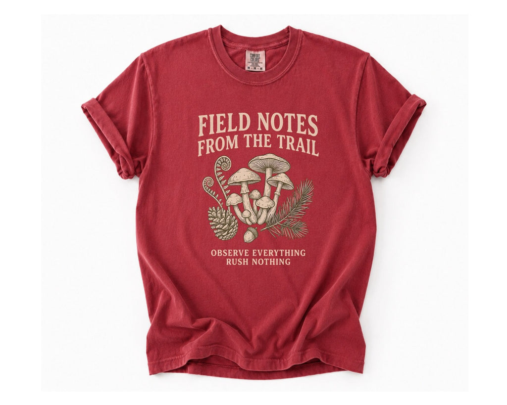 Field Notes from the Trails T‑Shirt - Brick