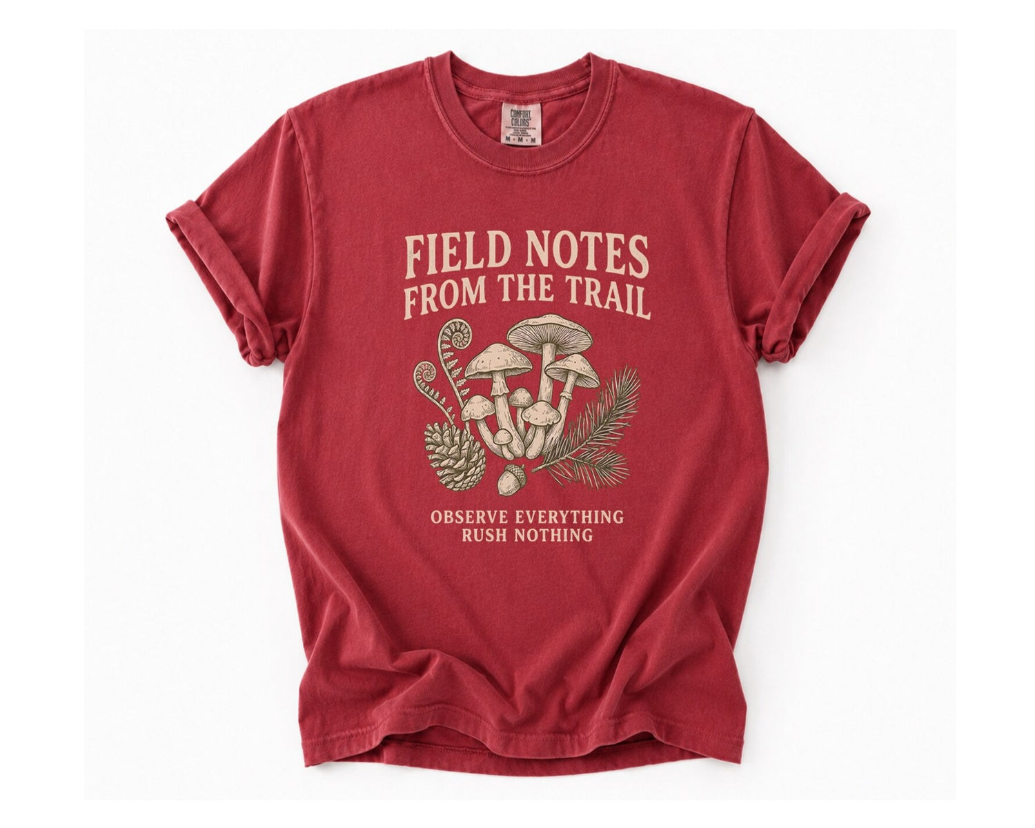 Field Notes from the Trails T‑Shirt - Brick