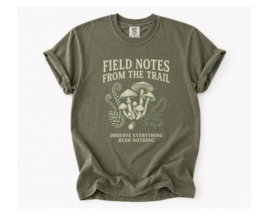 Field Notes from the Trails T‑Shirt - Sage