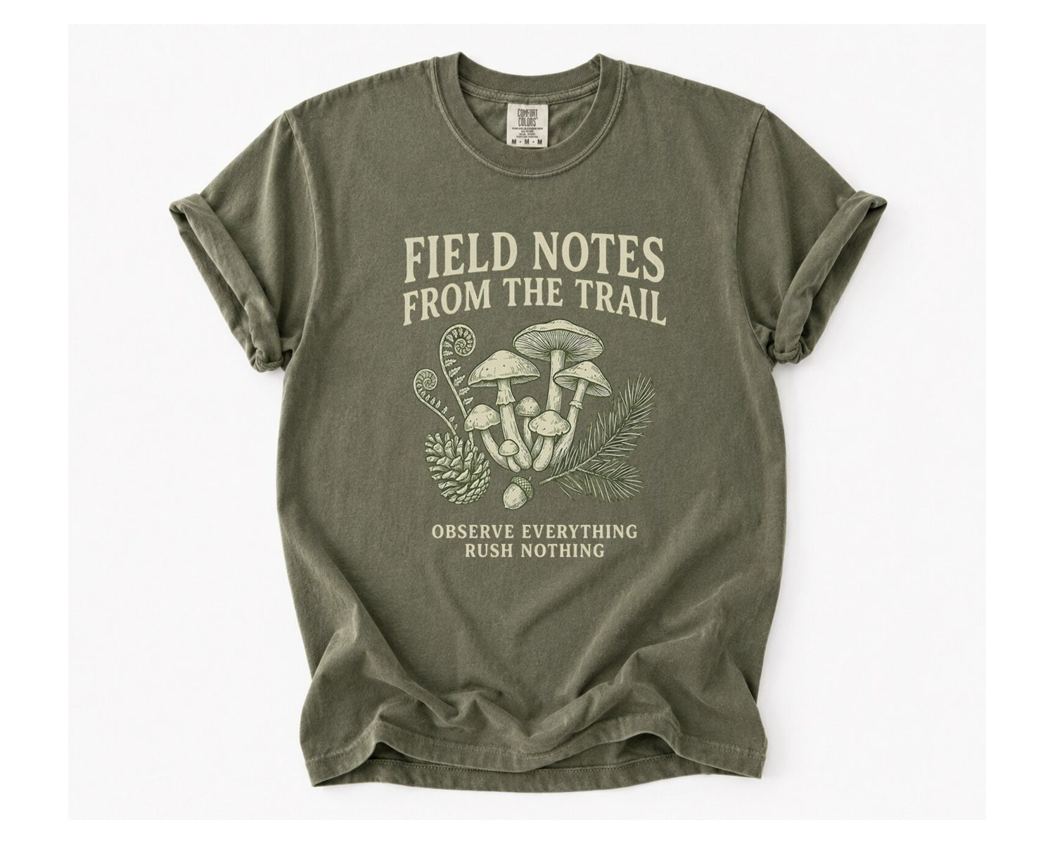Field Notes from the Trails T‑Shirt - Sage