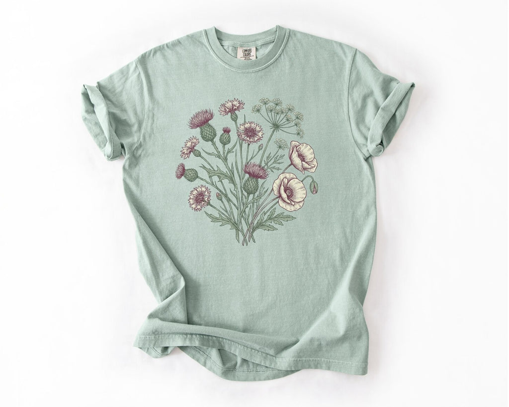 Floral Bouquet Tee - Bay