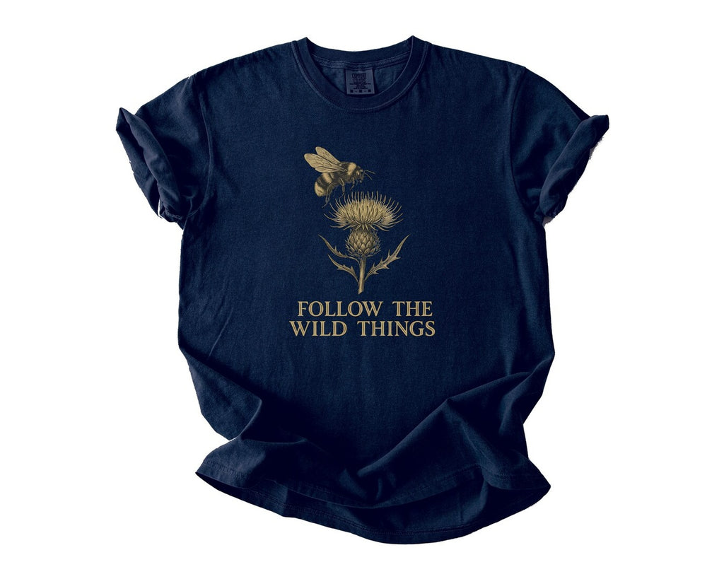 Follow the Wild Things T-Shirt - True Navy