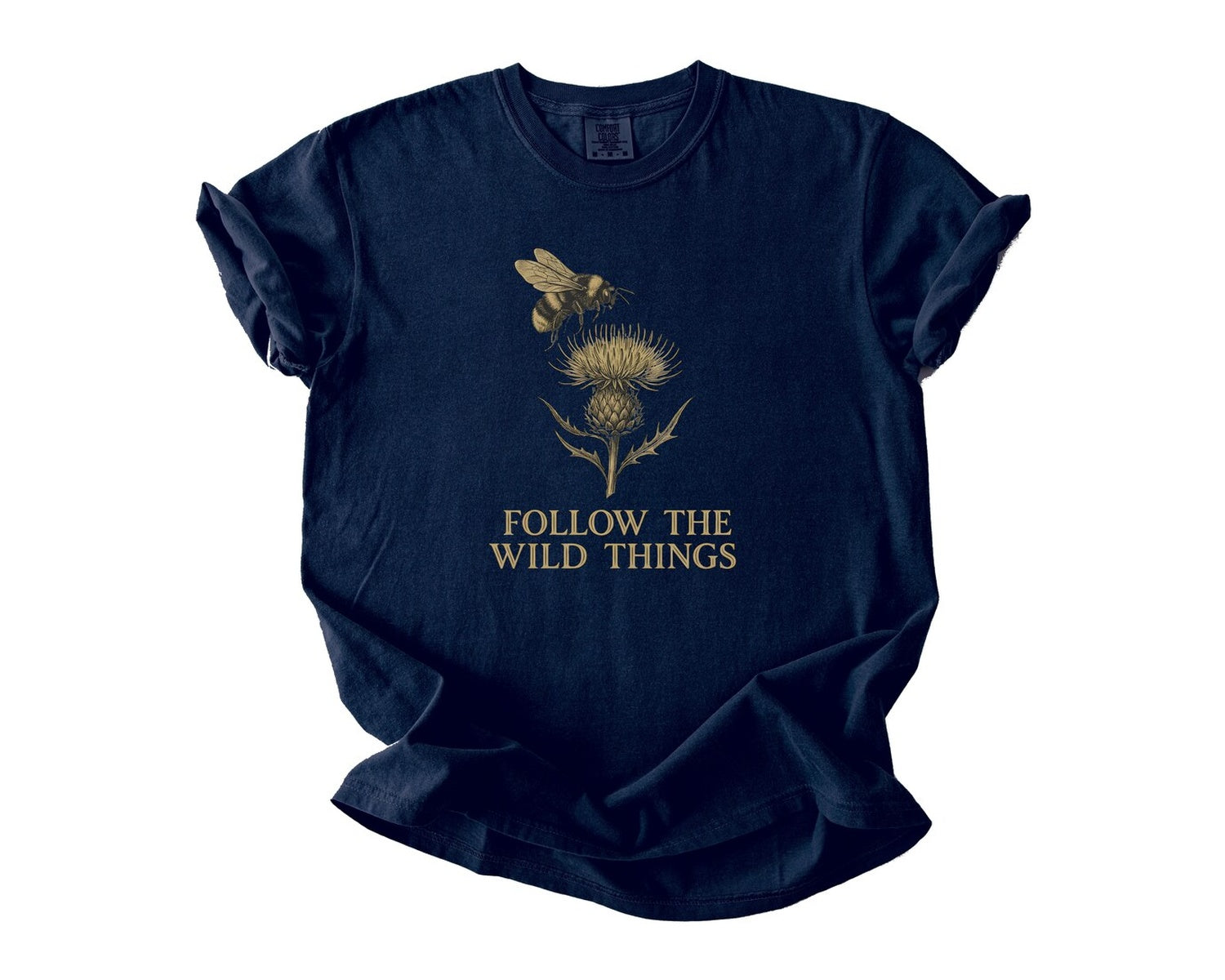 Follow the Wild Things T-Shirt - True Navy