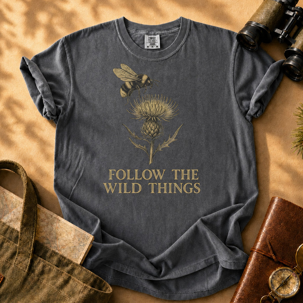 Follow the Wild Things Tee - Pepper