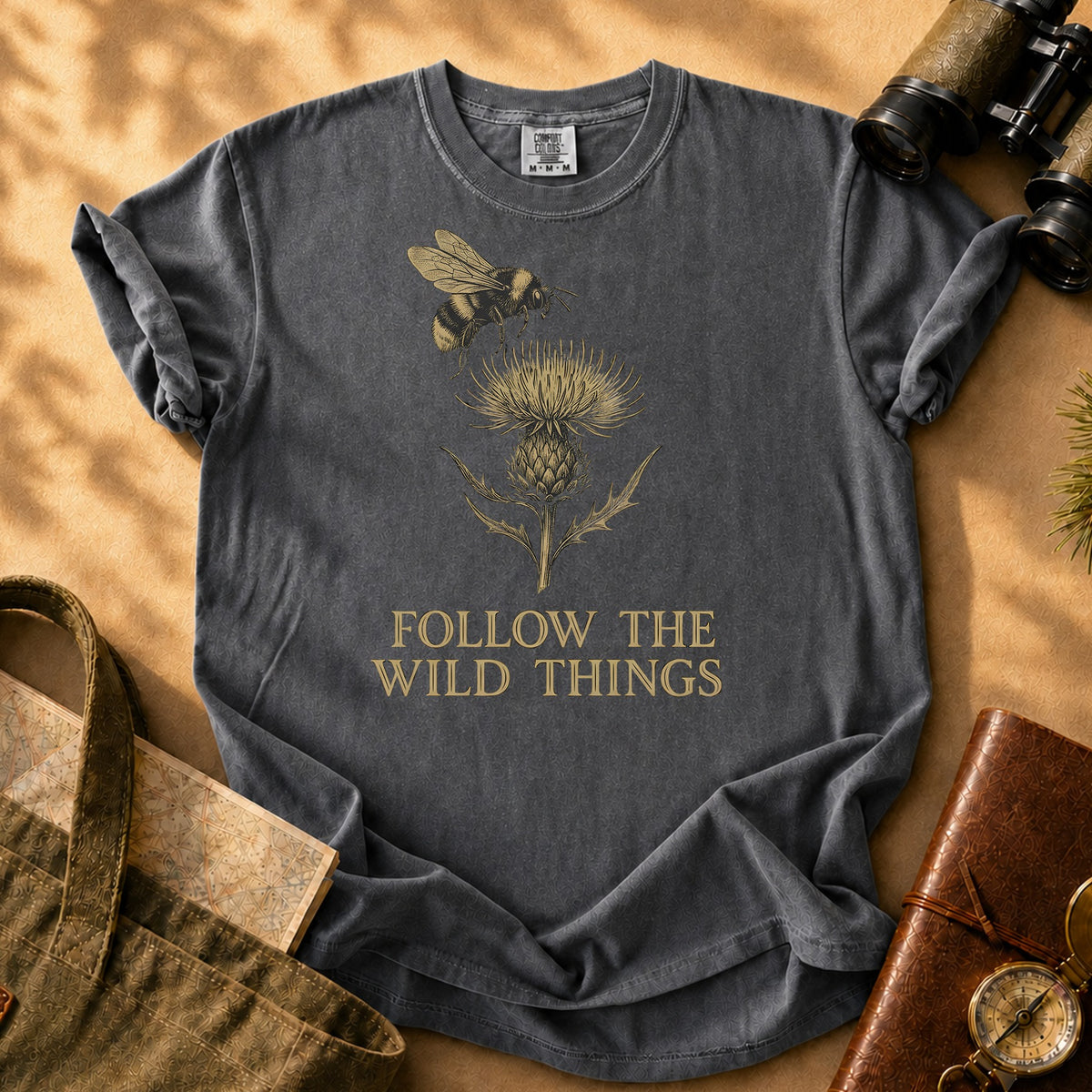 Follow the Wild Things Tee - Pepper