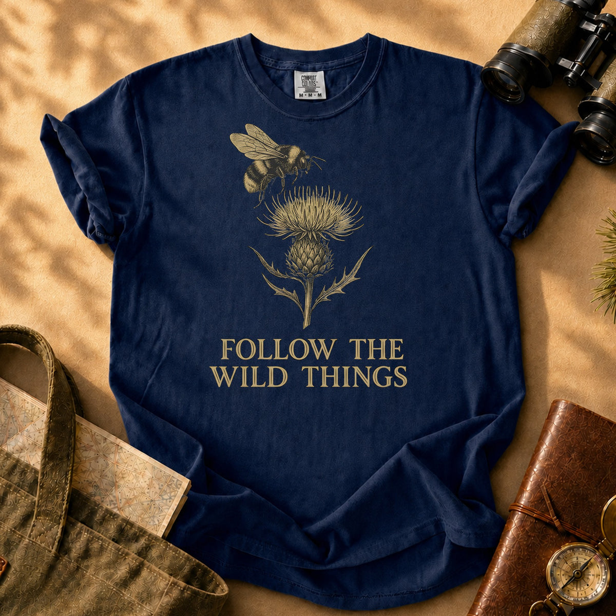Follow the Wild Things Tee - True Navy