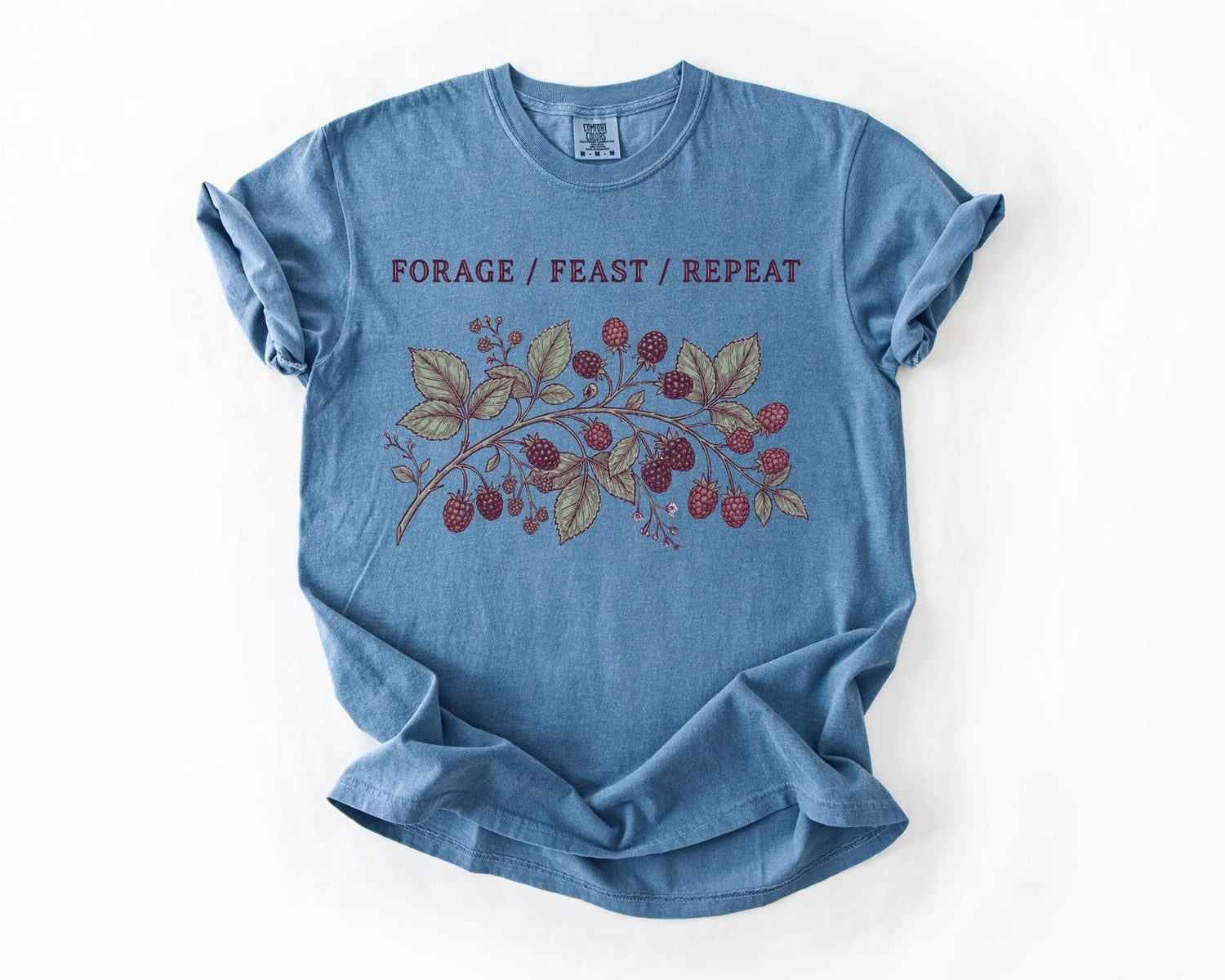 Forage Feast Repeat T-Shirt - Blue Jean