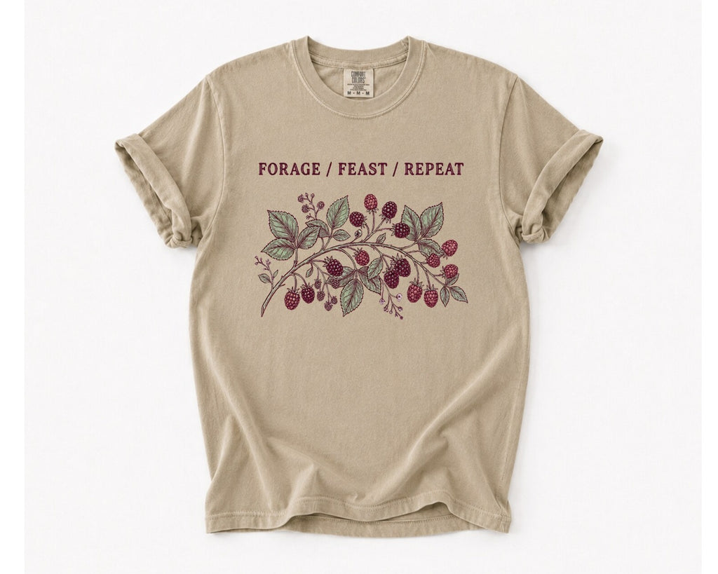 Forage Feast Repeat T-Shirt - Khaki