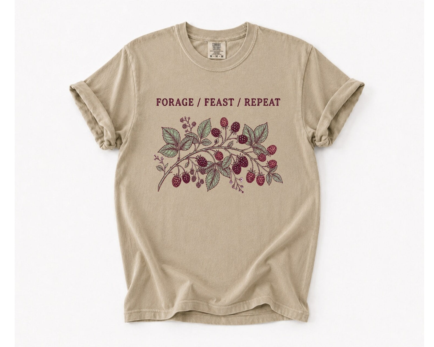 Forage Feast Repeat T-Shirt - Khaki