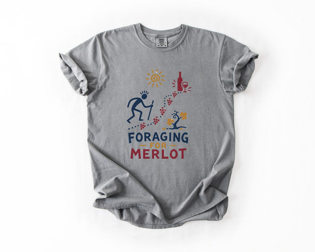 Foraging for Merlot T-Shirt - Grey