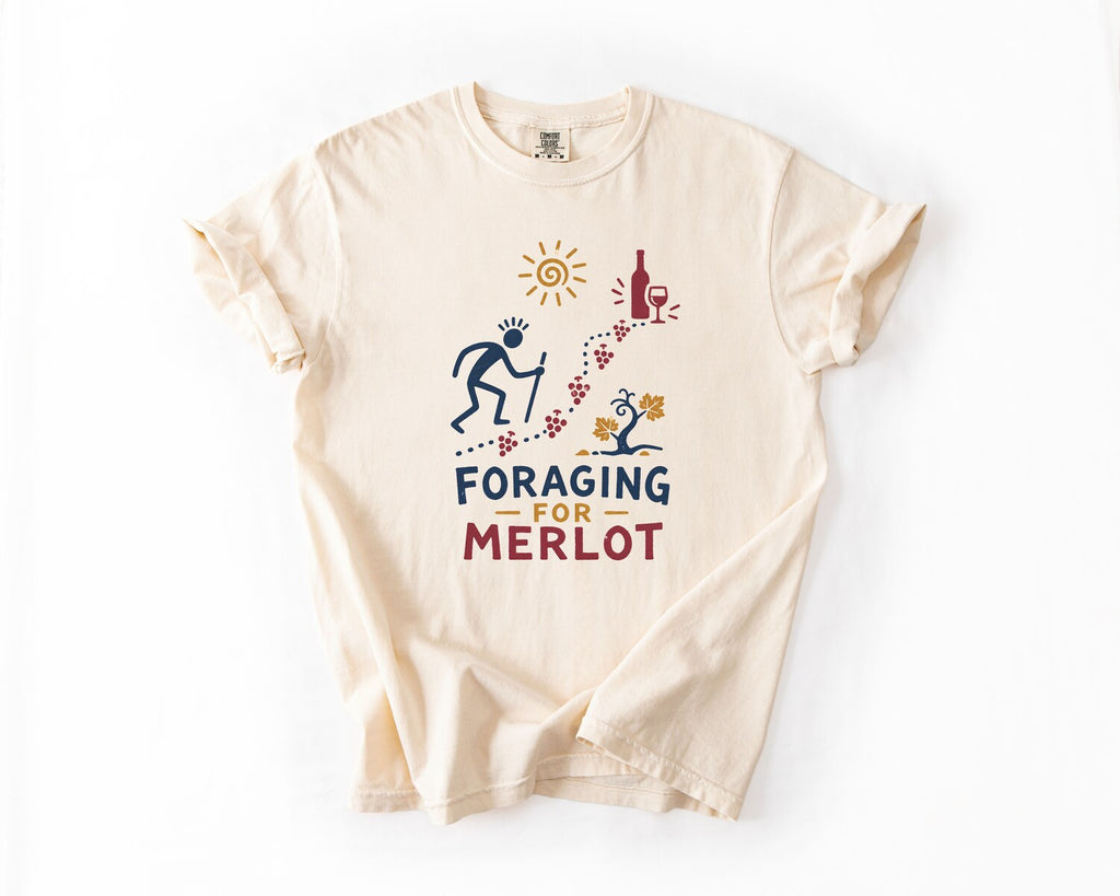 Foraging for Merlot T-Shirt - Ivory