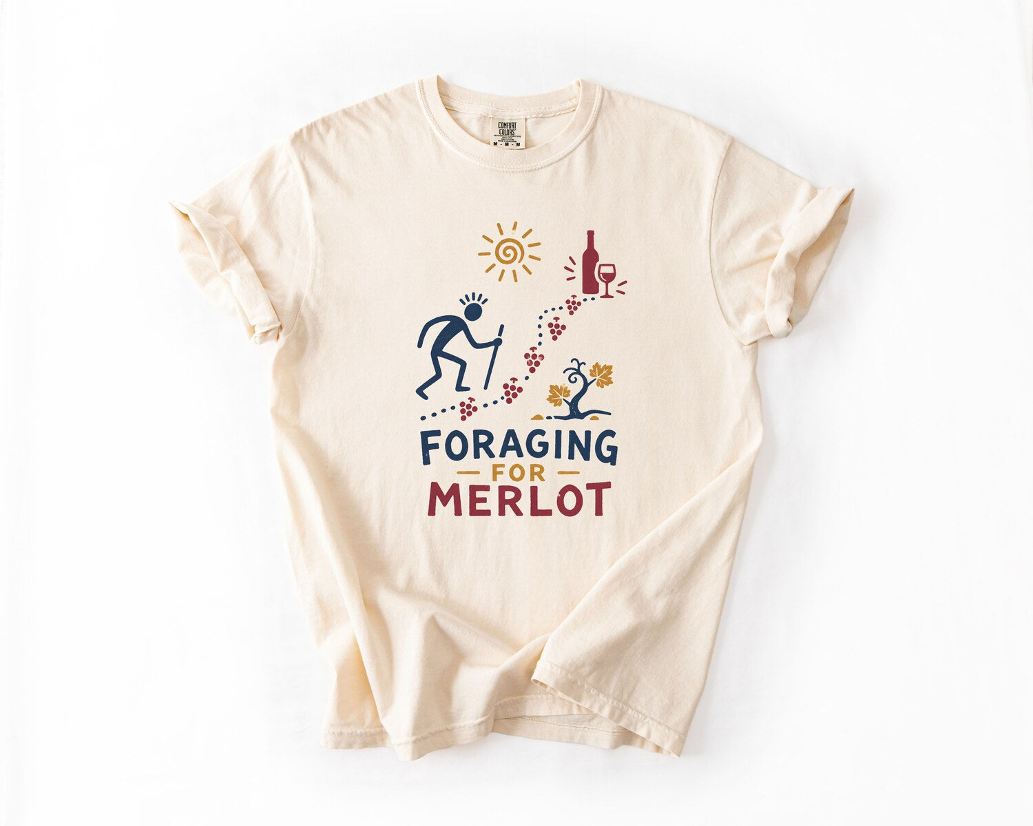 Foraging for Merlot T-Shirt - Ivory