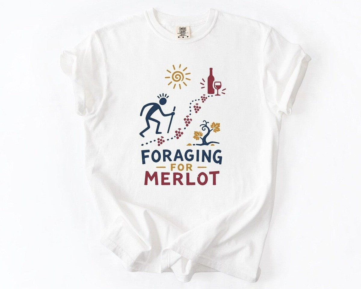Foraging for Merlot T-Shirt - White