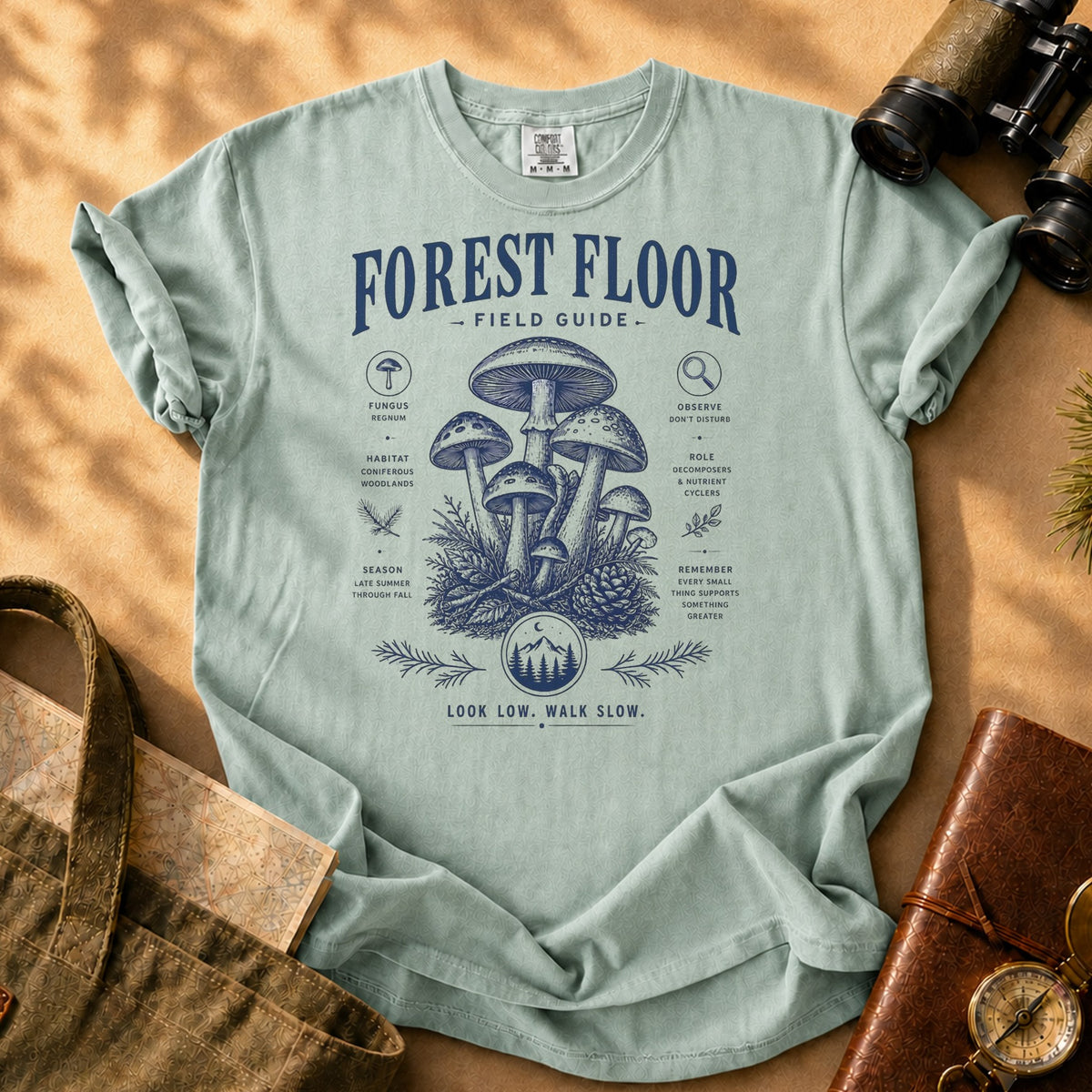 Forest Floor Field Guide Tee - Bay