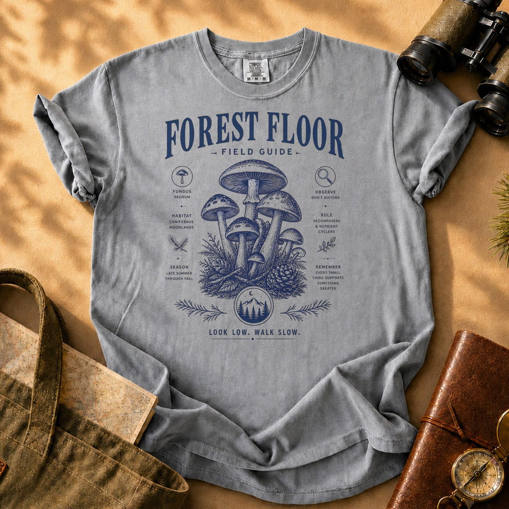 Forest Floor Field Guide Tee - Grey