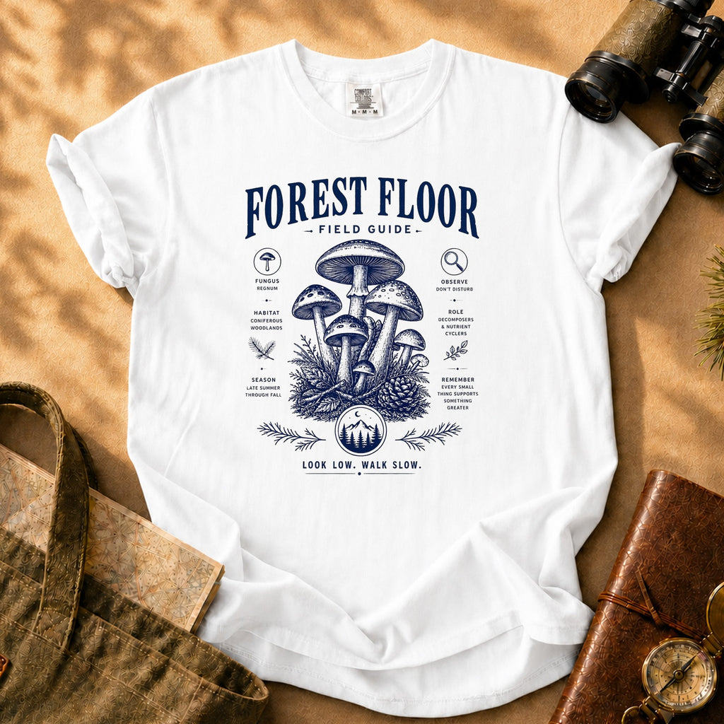 Forest Floor Field Guide Tee - White