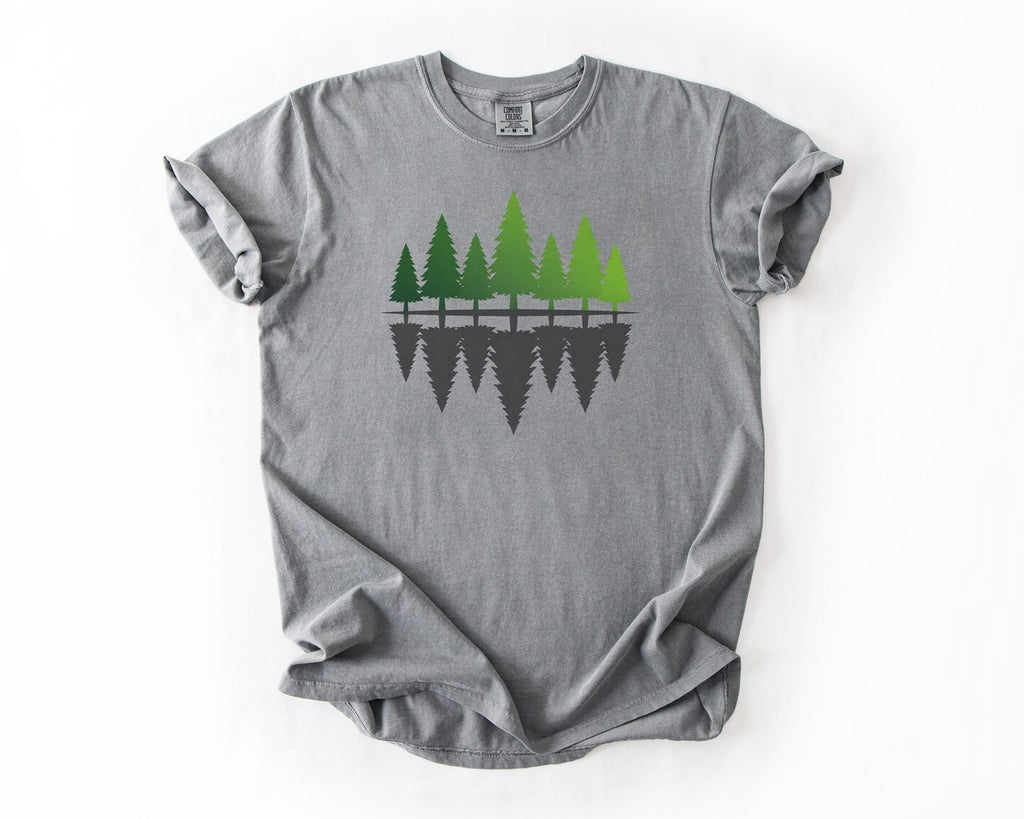 Forest Reflection T-Shirt - Grey