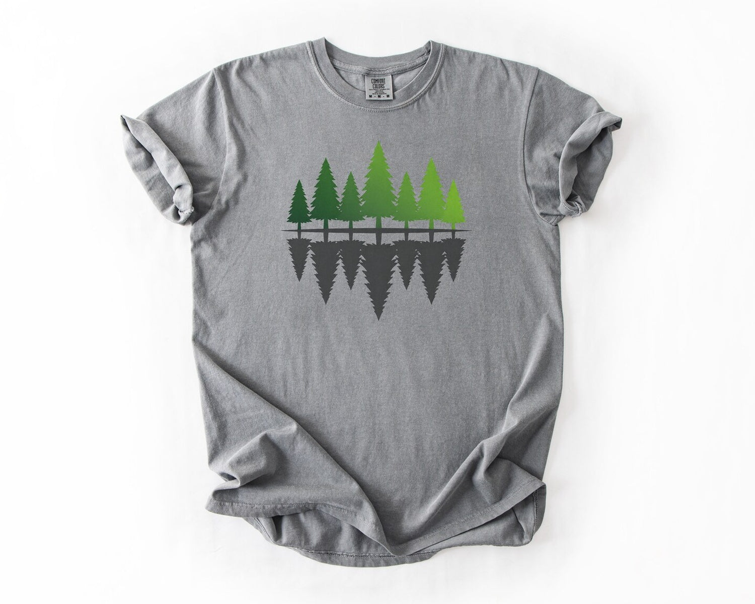 Forest Reflection T-Shirt - Grey