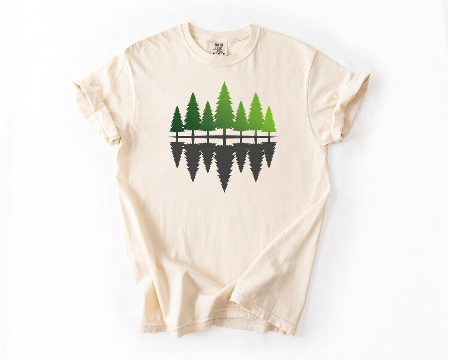 Forest Reflection T-Shirt - Ivory