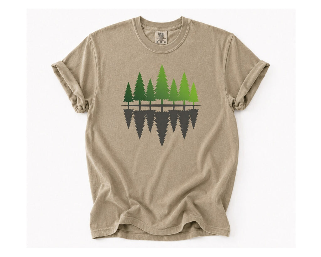 Forest Reflection T-Shirt - Khaki