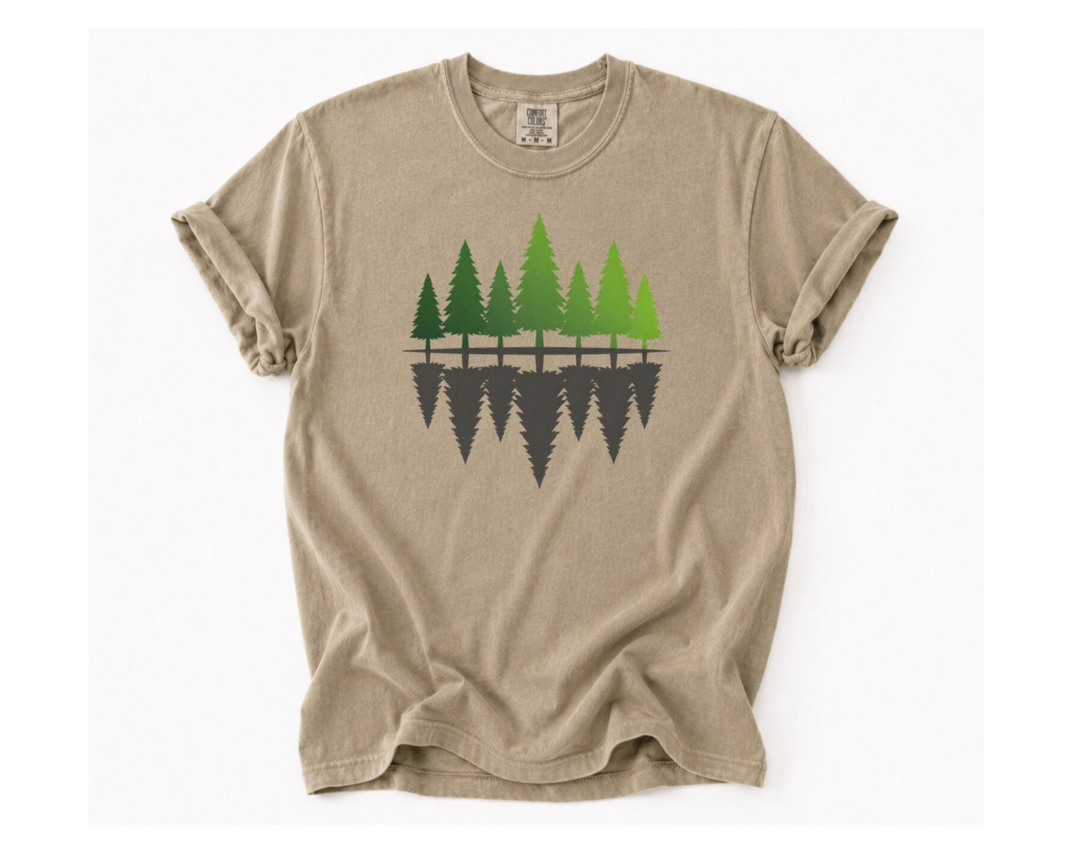 Forest Reflection T-Shirt - Khaki