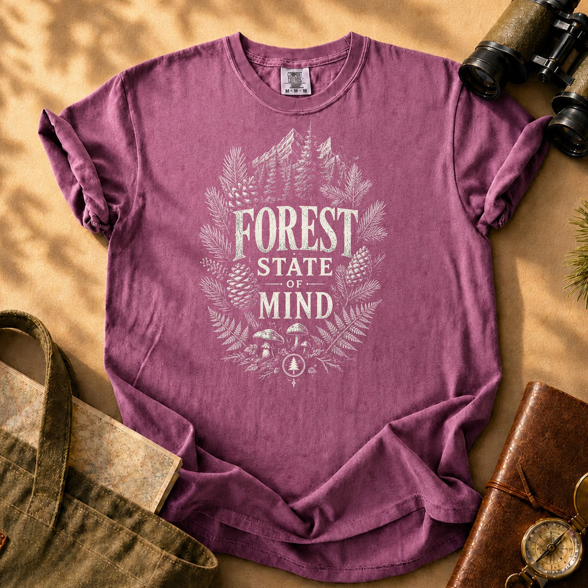 Forest State of Mind Tee - Berry