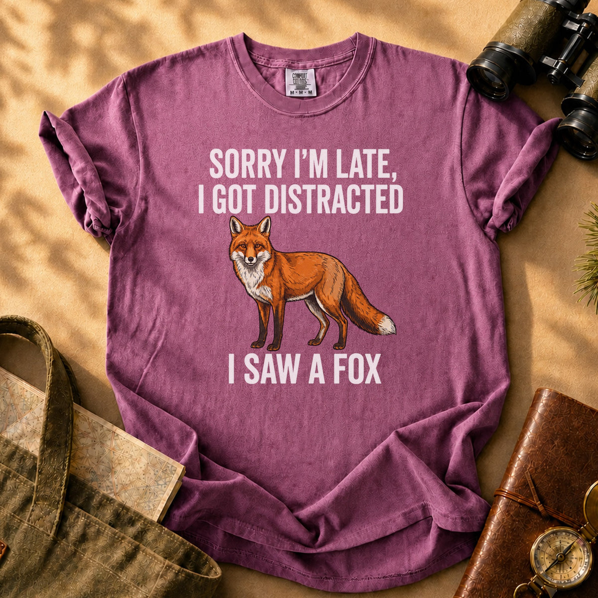 Fox Graphic Tee - Berry