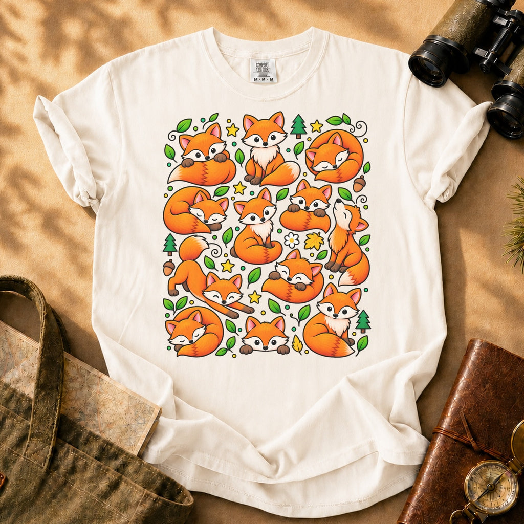 Foxes Being Foxes Tee - Ivory