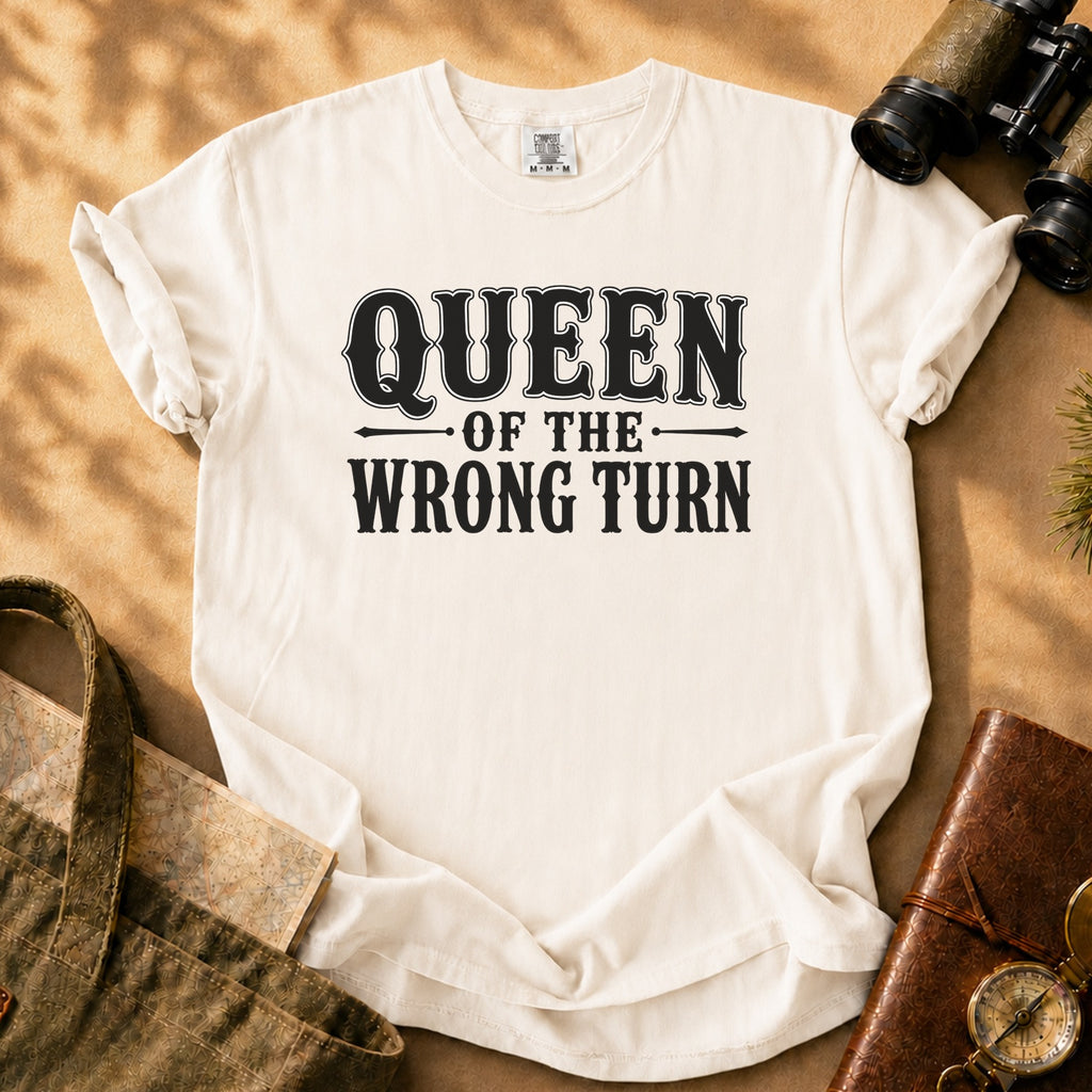 Queen of the Wrong Turn Tee - Ivory