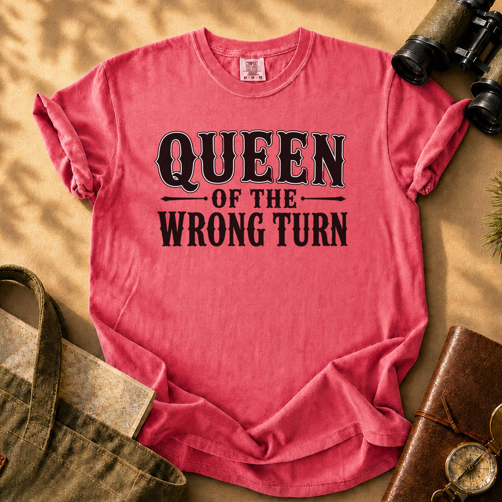 Queen of the Wrong Turn Tee - Watermelon