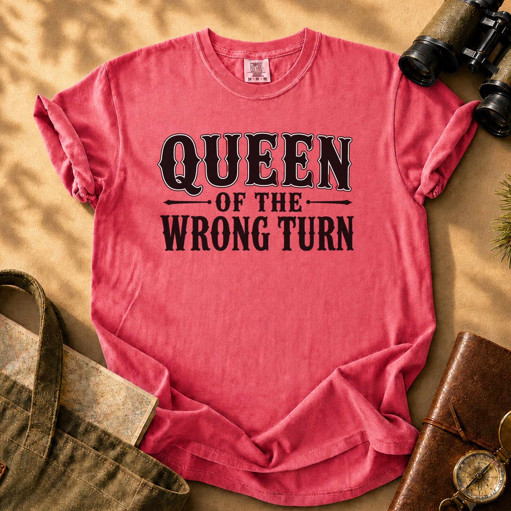 Queen of the Wrong Turn Tee - Watermelon
