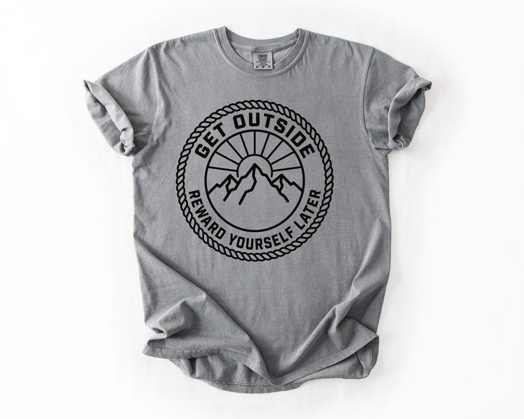 Get Outside Mountain T-Shirt - Grey
