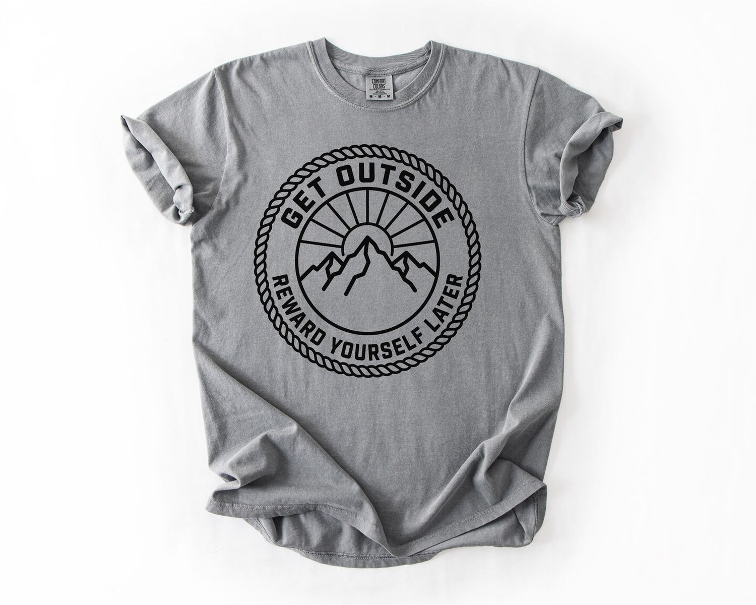 Get Outside Mountain T-Shirt - Grey