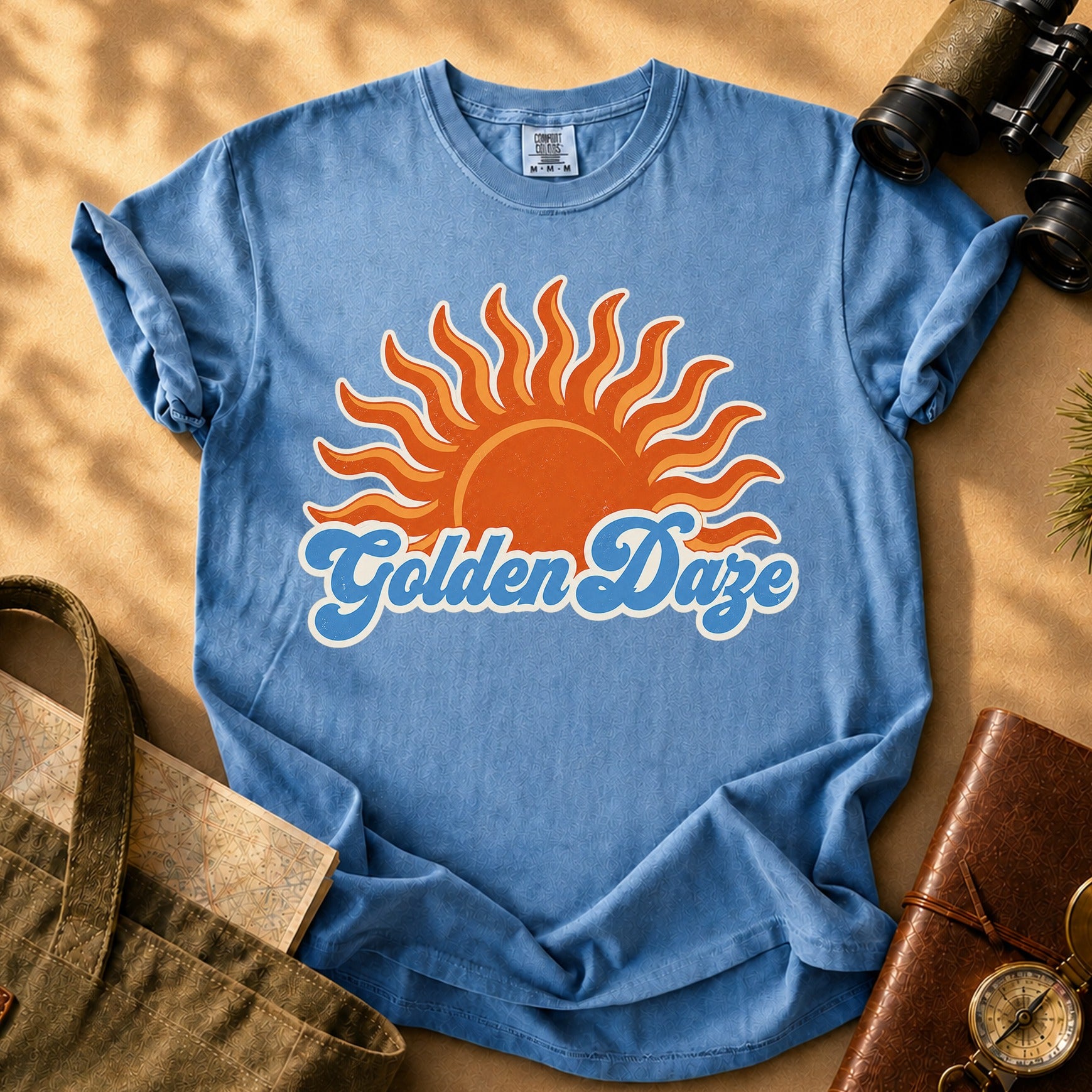 Golden Daze Tee - Blue Jean