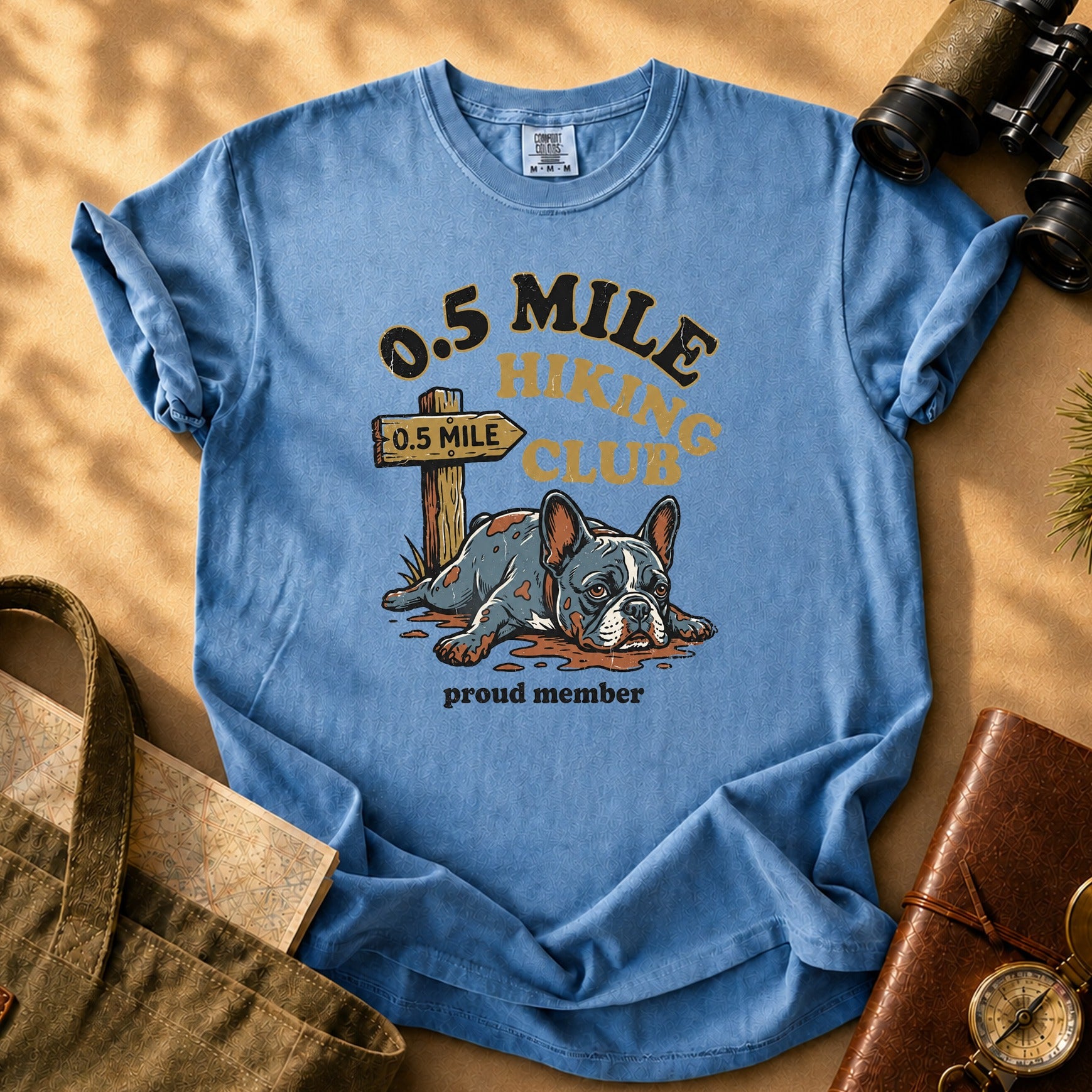 0.5 Mile Hiking Club Tee - Blue Jean