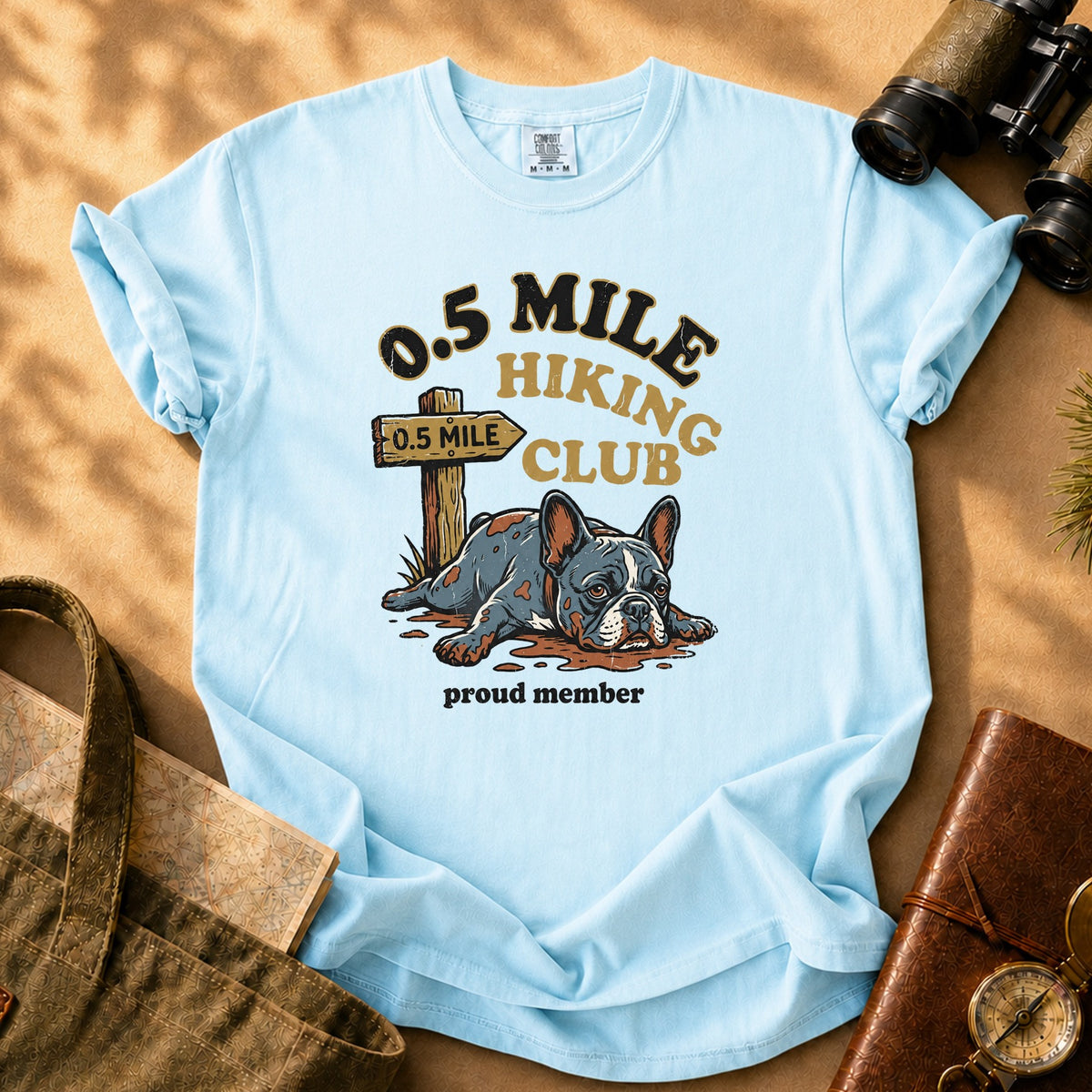 0.5 Mile Hiking Club Tee - Chambray