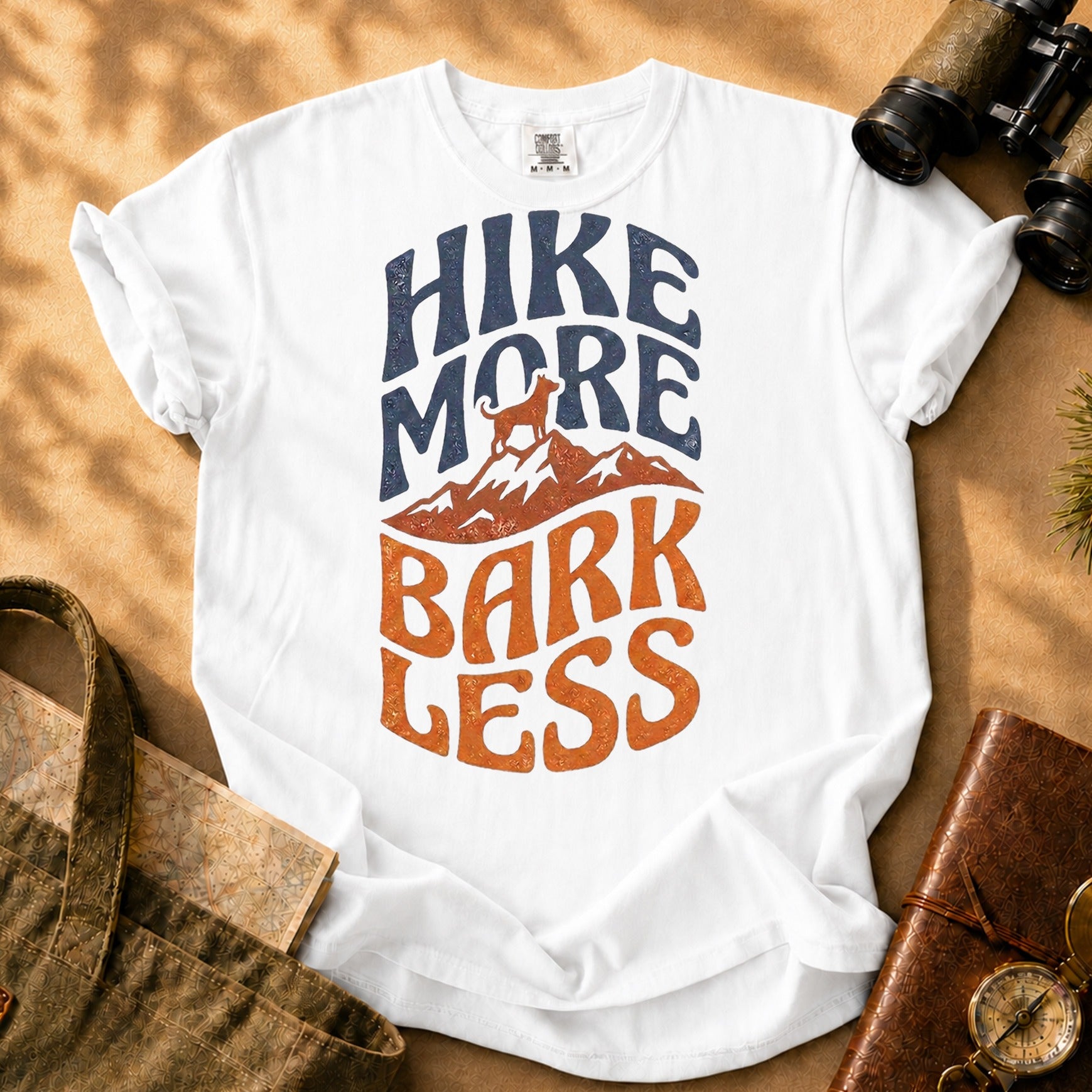 Hike More Bark Less Tee - White