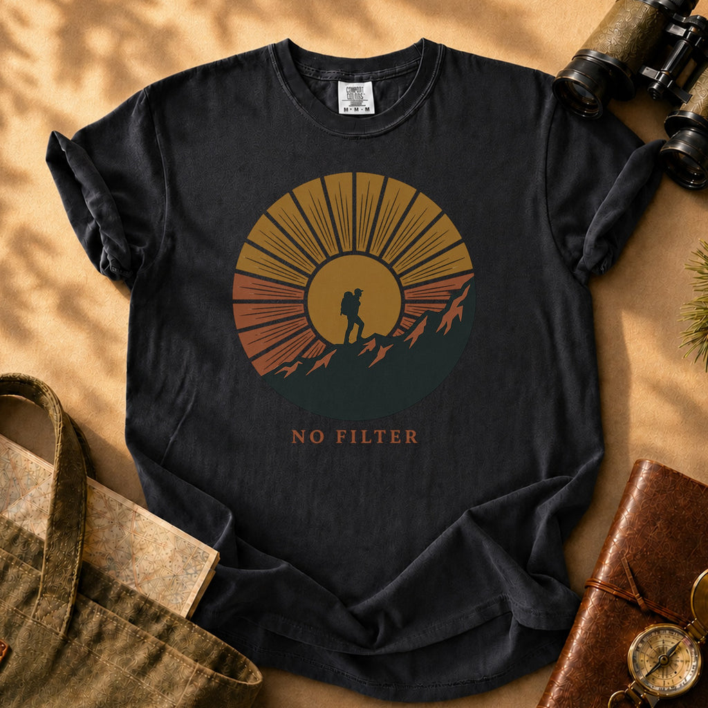 Hiker Sunset Tee - Black