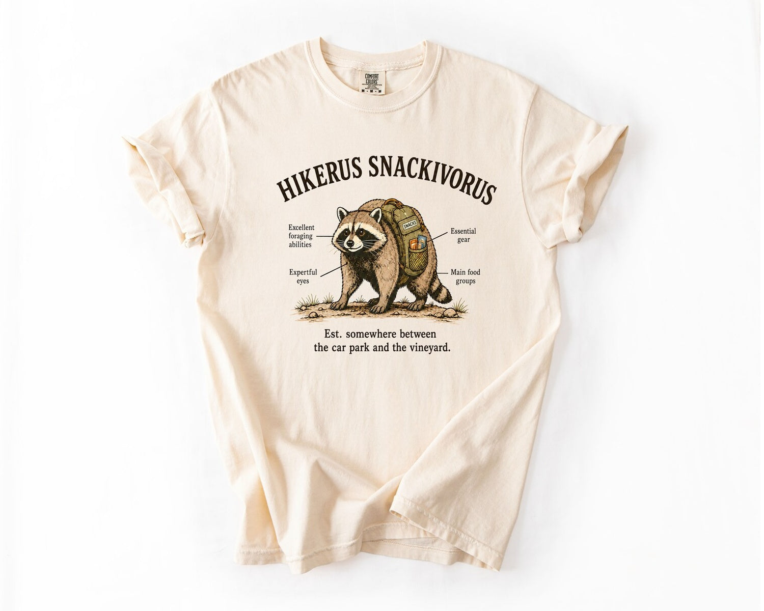 Hikerus Snackivorus T-Shirt - Ivory