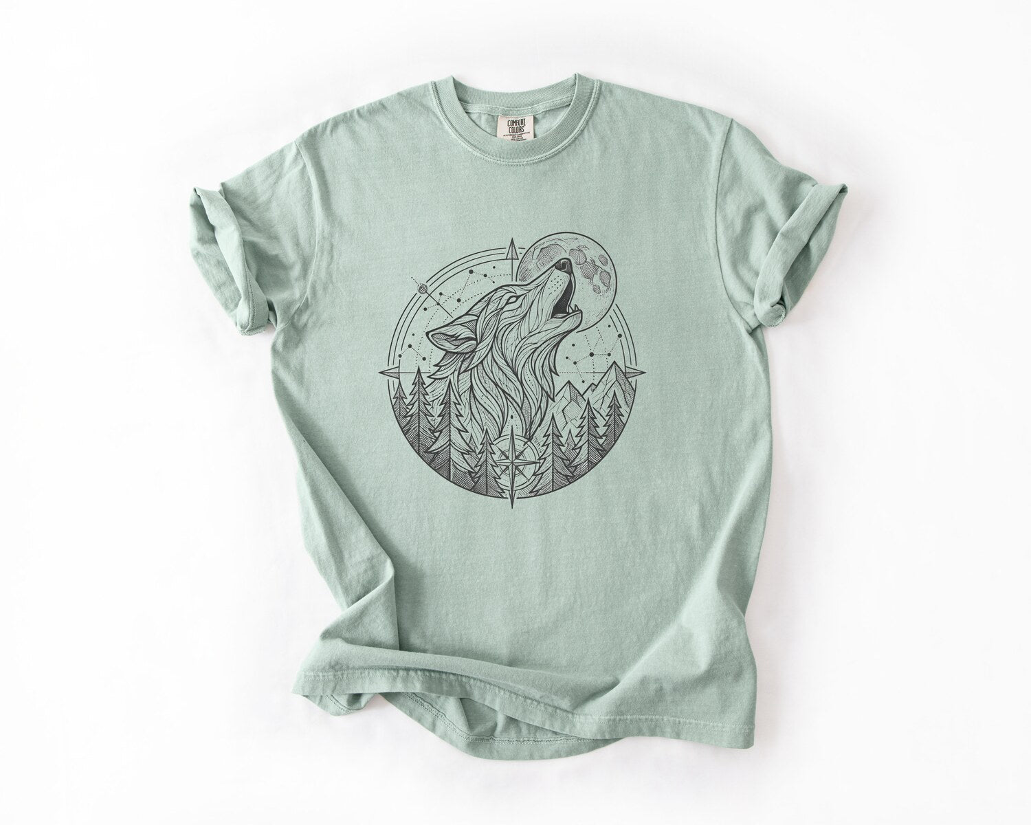Howling Wolf T-Shirt - Bay