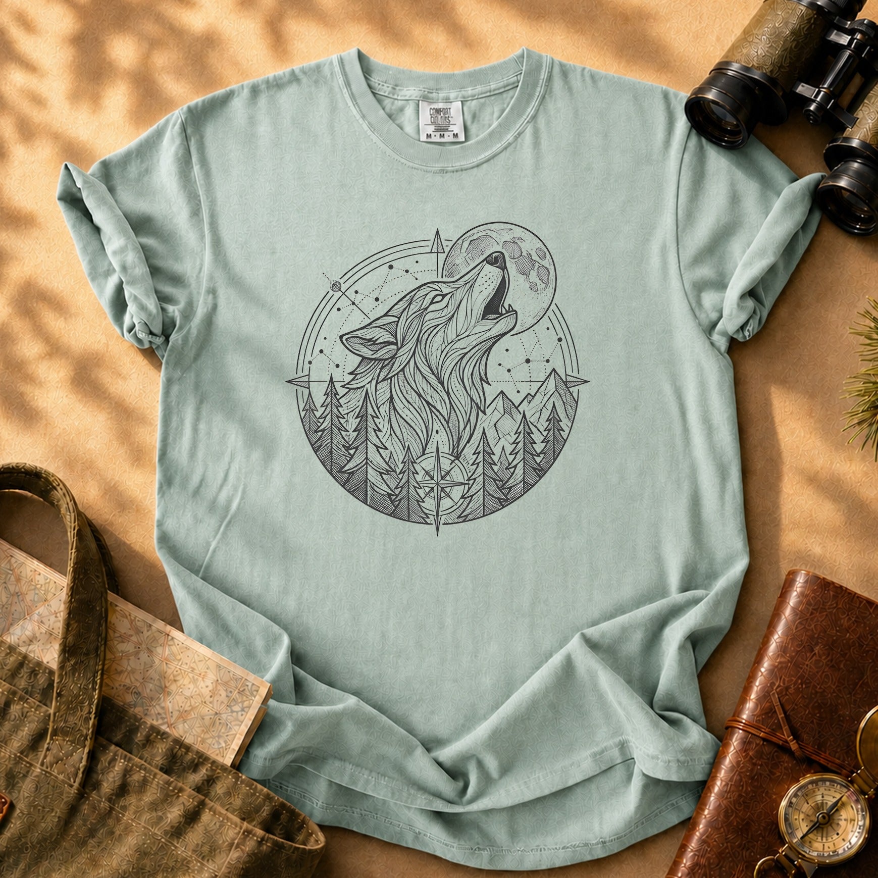 Howling Wolf Tee - Bay