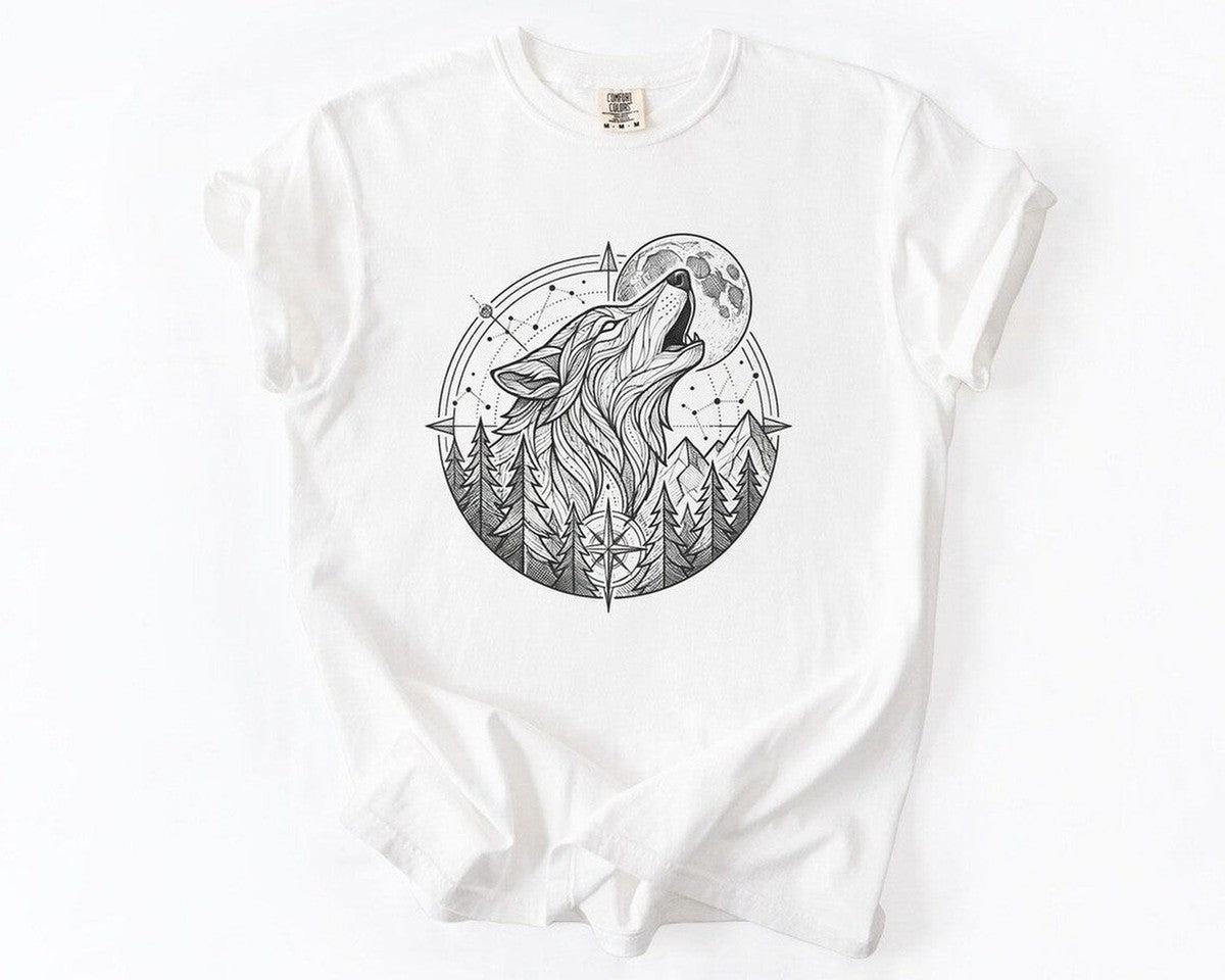 Howling Wolf T-Shirt - White