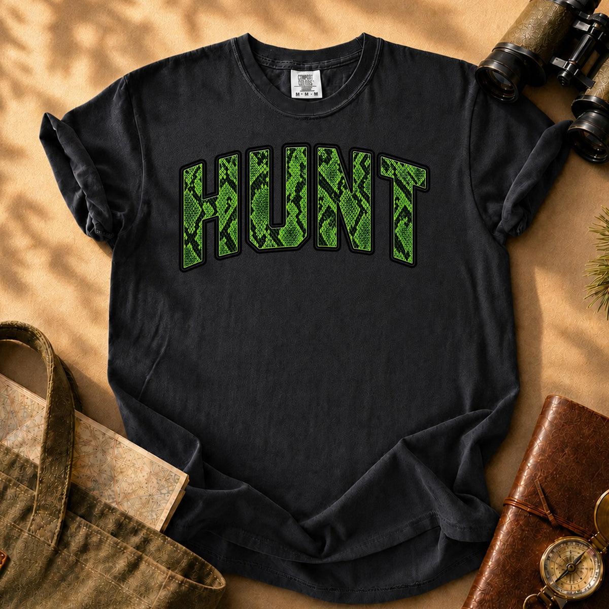 Hunt Camo Tee - Black