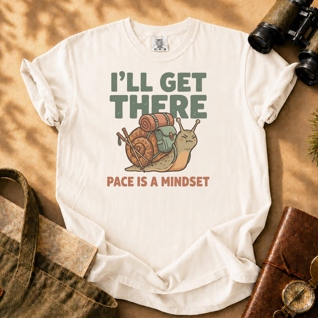 I’ll Get There Snail Tee - Ivory
